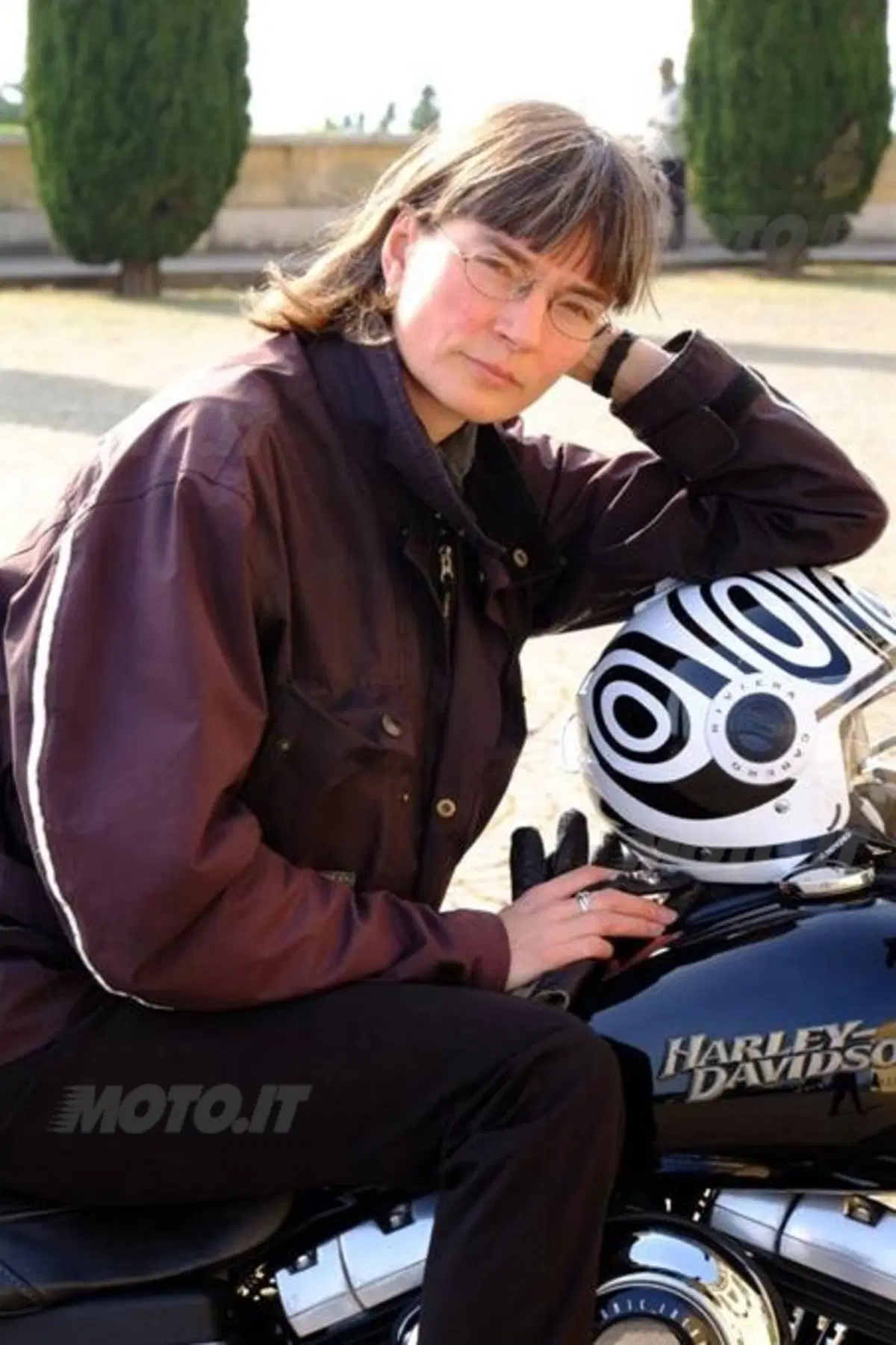 Motor Bike Expo: Barbara Timme e il suo Caberg Riviera  (6)