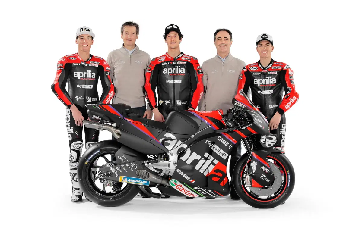 MotoGP 2022. Presentazione Aprilia: Factory team, RS-GP evoluta, alte ambizioni (7)