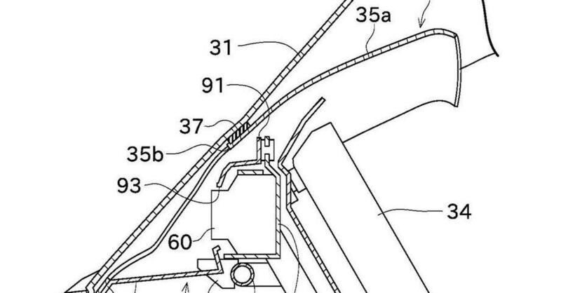 Kawasaki H2 SX SE, in arrivo un brevetto per la telecamera anteriore?