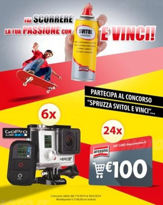 Concorso Arexons: Spruzza Svitol e vinci