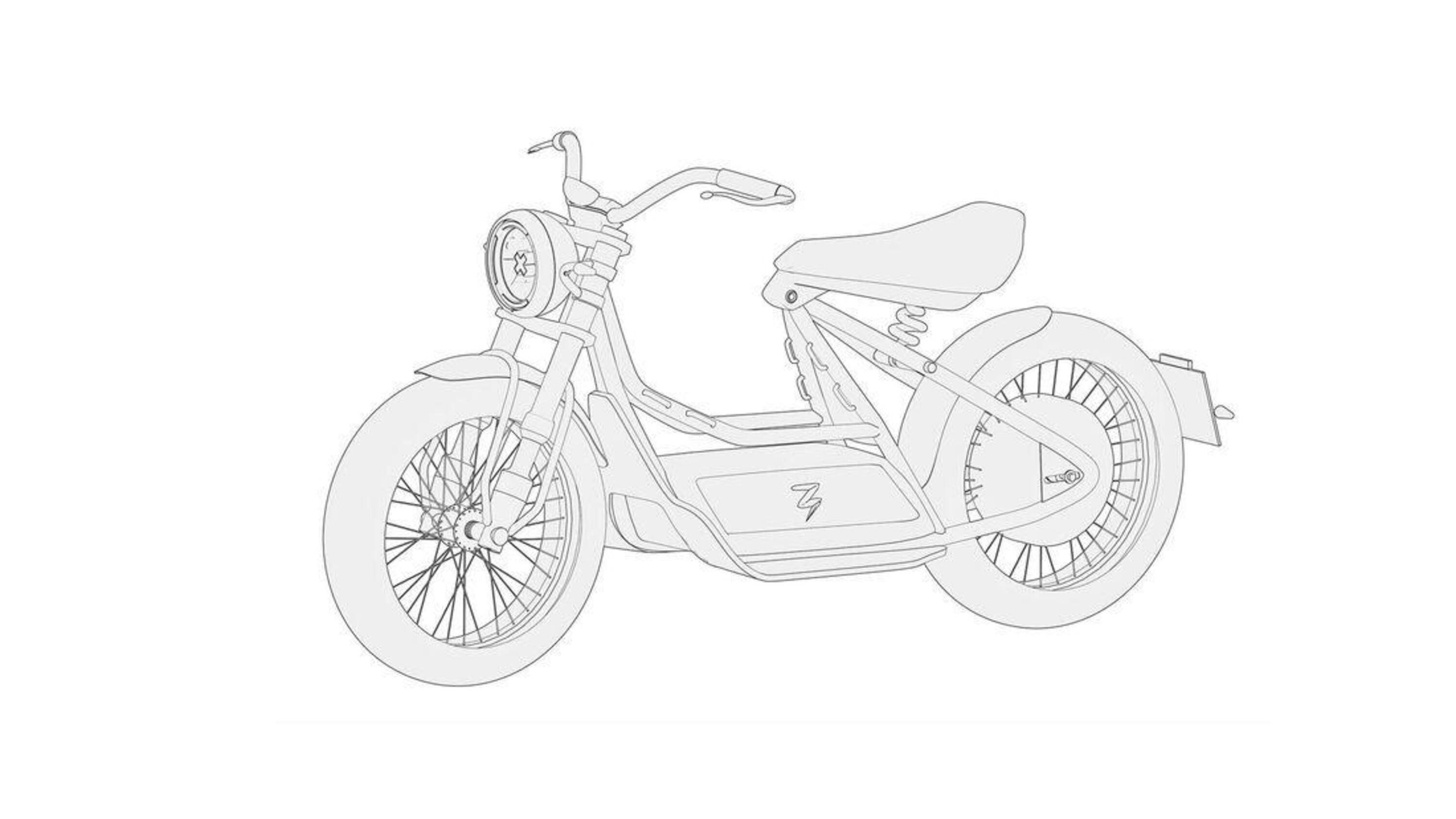 Brixton brevetta un piccolo scooter elettrico
