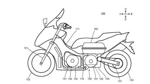 Yamaha, brevetti di scooter ibridi (2)