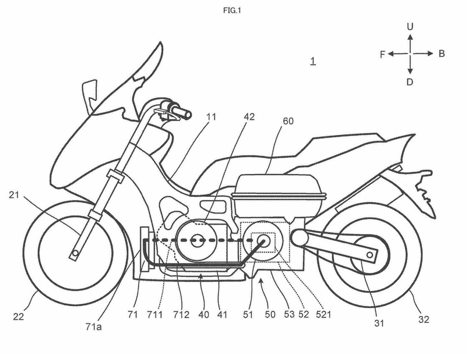 Yamaha, brevetti di scooter ibridi