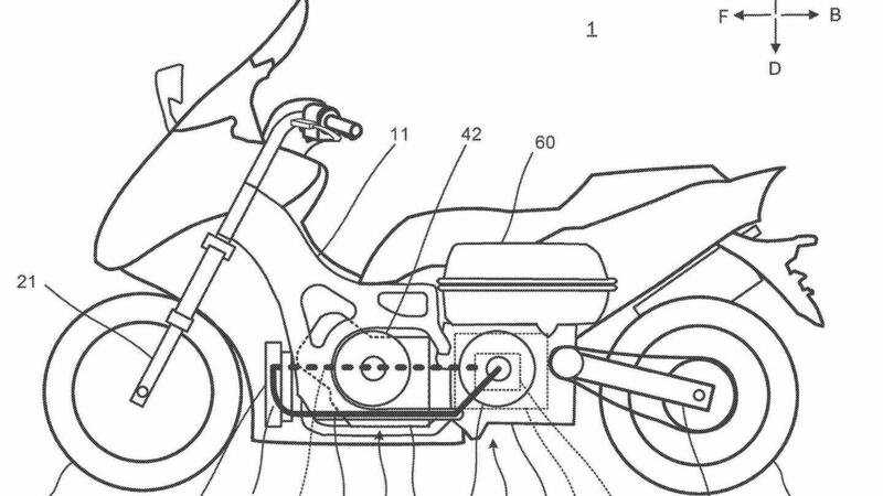 Yamaha, brevetti di scooter ibridi