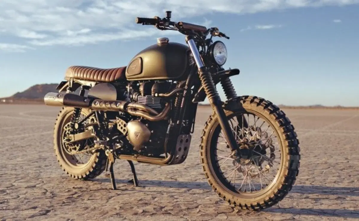 British Customs Triumph Scrambler