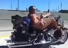 Il motociclista che ha scambiato una cruiser per una nave in crociera [VIDEO]