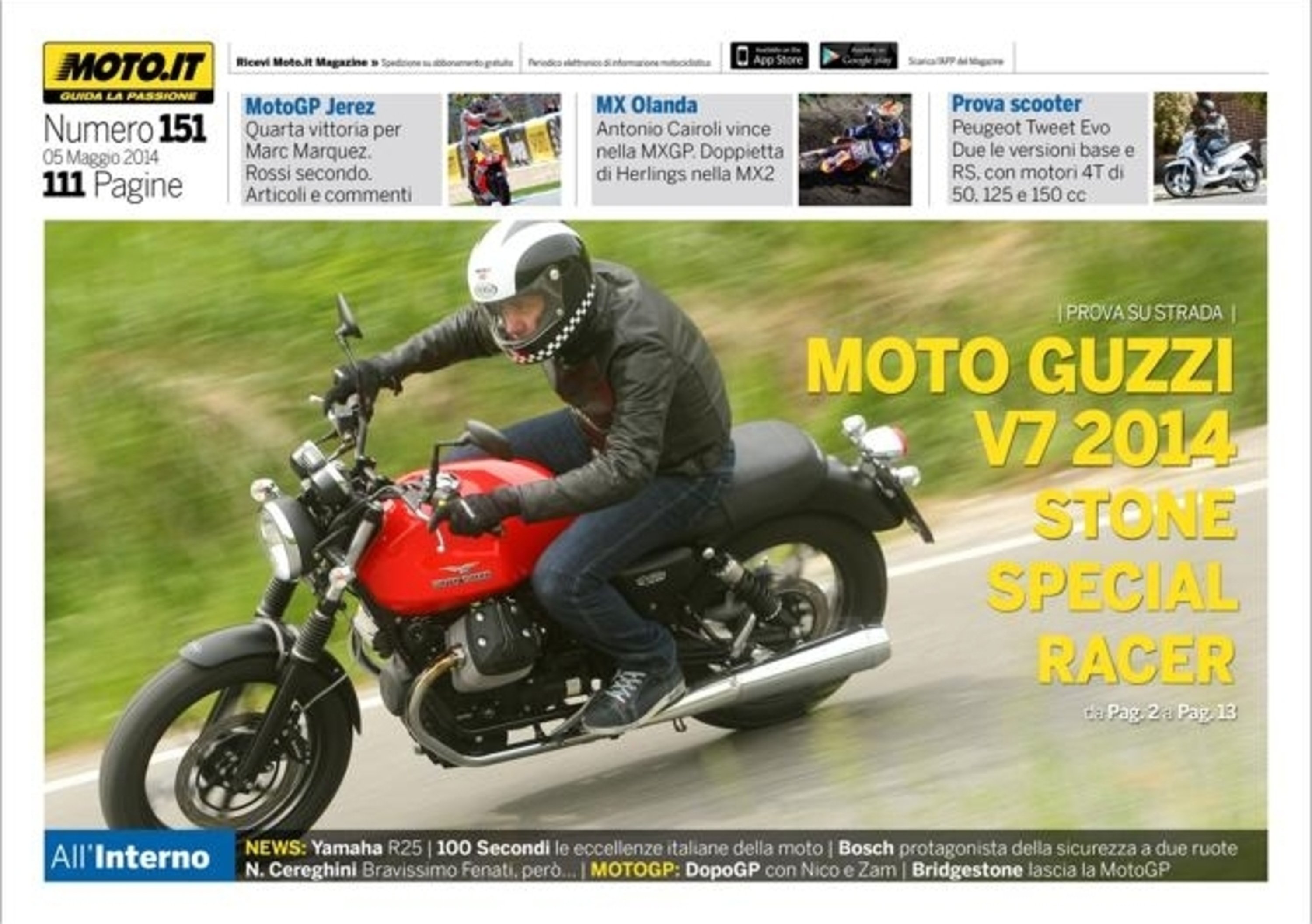 Magazine n&deg; 151, scarica e leggi il meglio di Moto.it