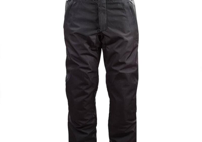 Pantaloni moto da donna Explorer Waterproof Nero/Nero