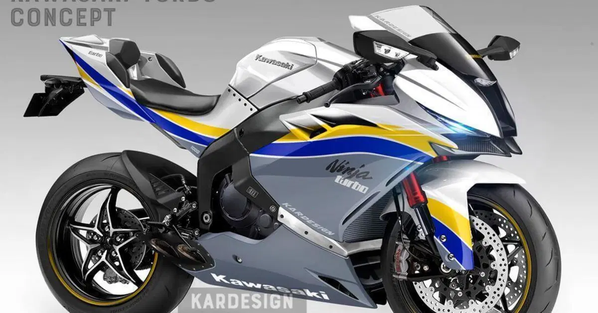 Kawasaki Ninja con i colori dell'Antonov ucraino
