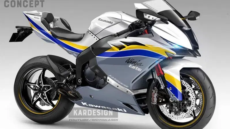 Kawasaki Ninja con i colori dell'Antonov ucraino