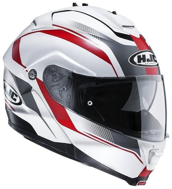 CASCO IS MAX II APRIBILE BIANCO ROSSO TG XS Hjc Helmets