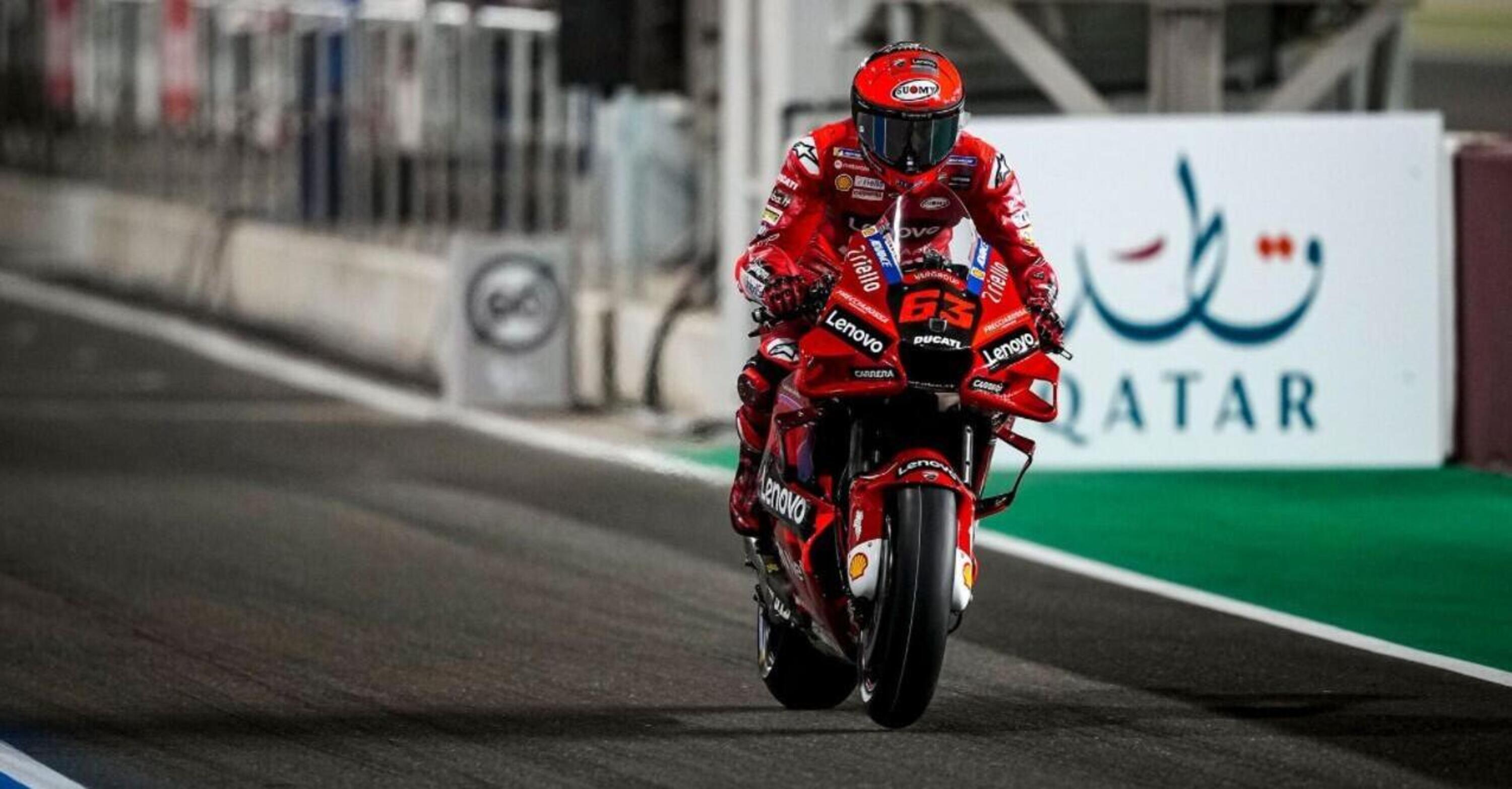 MotoGP 2022, GP Qatar, Pecco Bagnaia: &ldquo;Non sono un collaudatore, sono qui per vincere&rdquo;