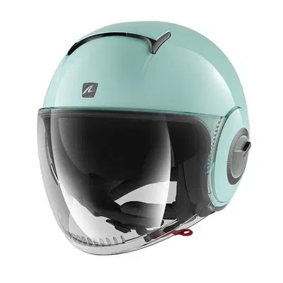 TRIMBOLIMOTO OOFFERTA SHARK JET NANO GREEN BLANK H Shark Helmets