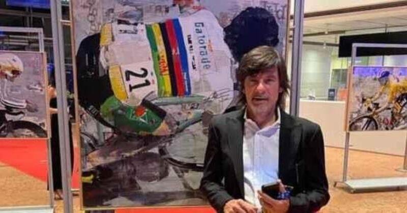 Il campione di ciclismo Gianni Bugno investito da un harleysta a Monza