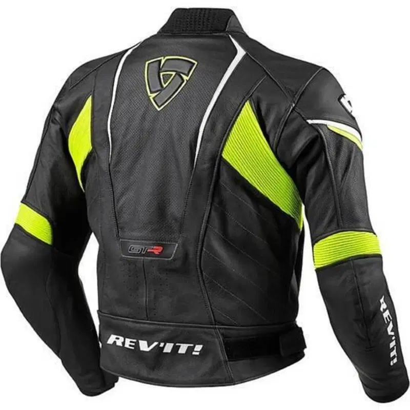 Giubbotto Moto In Pelle Rev'it Modello GT-R Nero N Rev'it! (2)