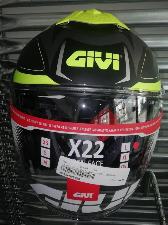 Casco jet givi mod. X22 con doppia visiera