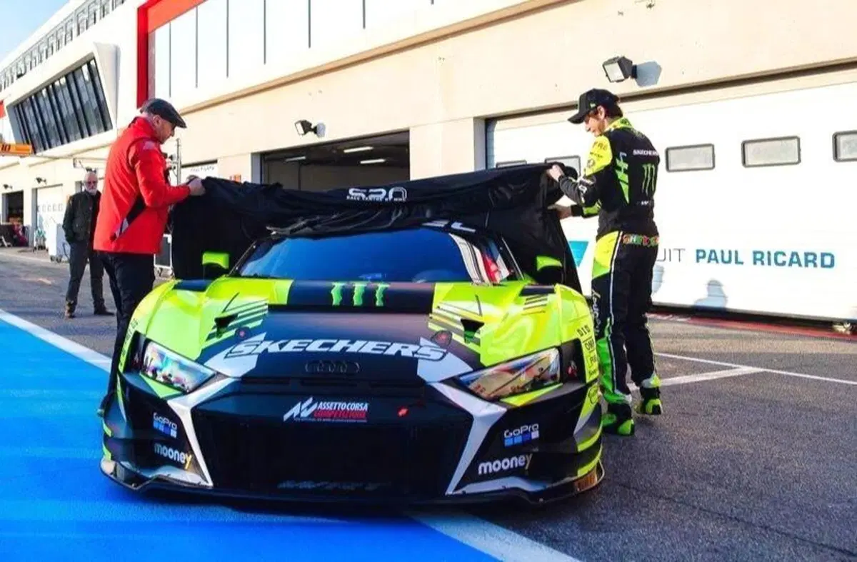 Gialla e nera, svelata la livrea dell'Audi di Valentino Rossi (3)