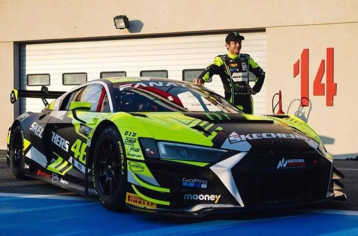 Gialla e nera, svelata la livrea dell'Audi di Valentino Rossi