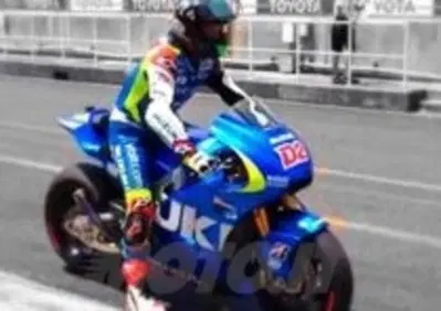 Eugene Laverty sulla Suzuki MotoGP