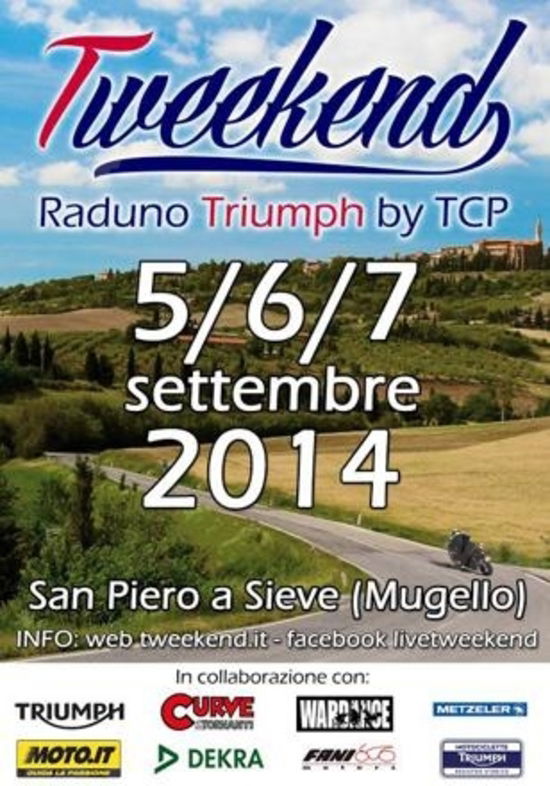 Tweekend, il raduno Triumph dal 5 al 7 settembre