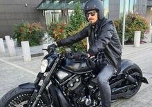 Ghost Rider: Ibrahimović e la sua V-Rod in giro per Milano