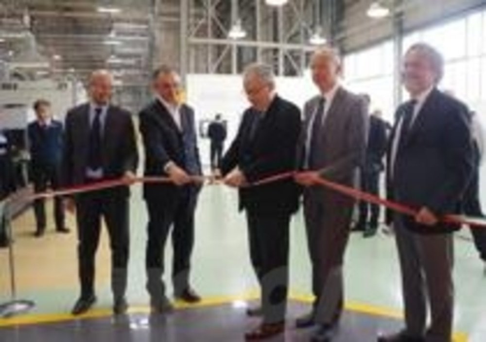 L&#039;inaugurazione, con Roberto Colaninno e il presidente della Regione Toscana Enrico Rossi

