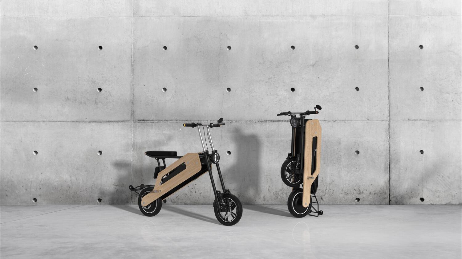 Reinova To-Move: scooter elettrico, pieghevole e in bambù