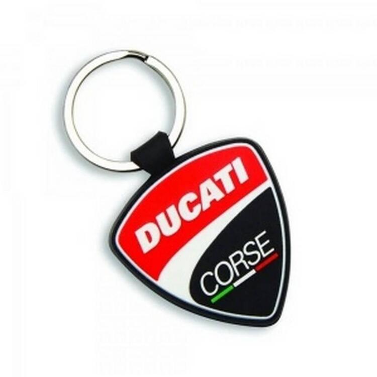 Portachiavi in ​​gomma Scudetto Ducati Corse