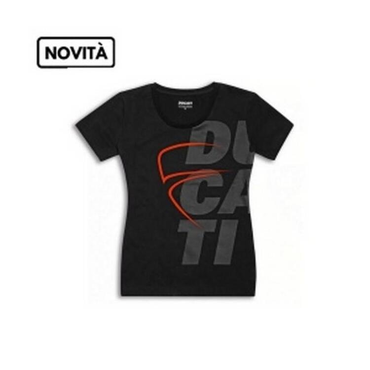 Sketch 2.0 Lady - T-shirt Nera Ducati