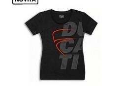 Sketch 2.0 Lady - T-shirt Nera Ducati