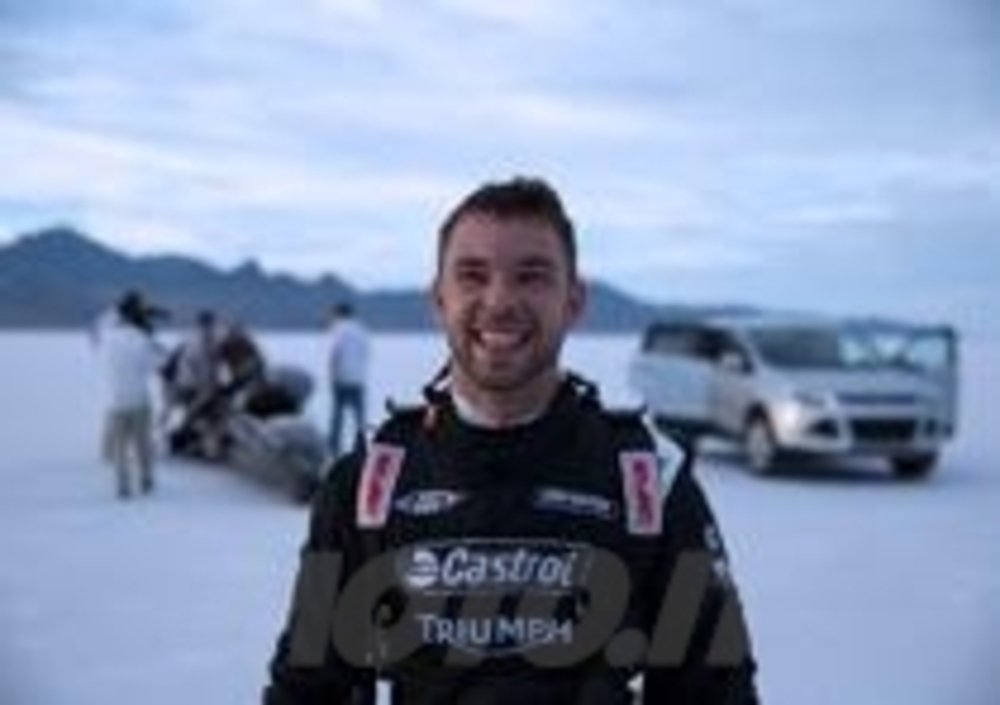Jason DiSalvo, pilota del Triumph Rocket da 1.000 cv