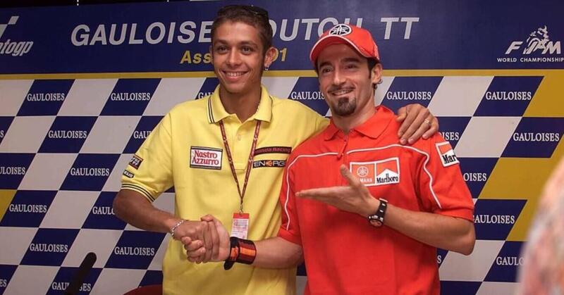 MotoGP, Valentino Rossi: &ldquo;Con Max Biaggi ora ci salutiamo&rdquo;