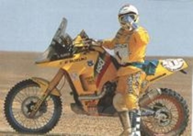 Gaston Rahier con la Suzuki DR-Z
