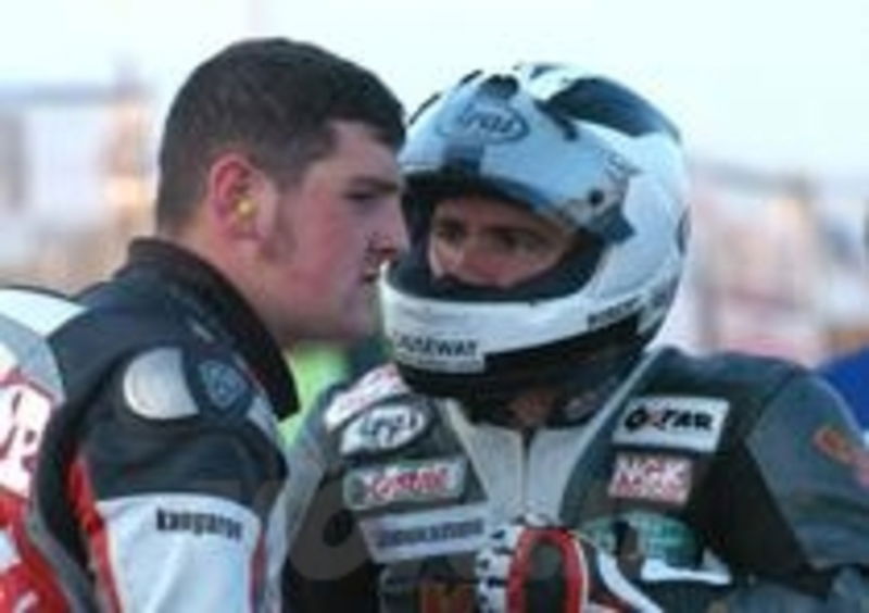 Robert Dunlop con il figlio Michael
