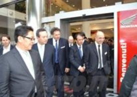 I vertici Honda presenti all'inaugurazione 