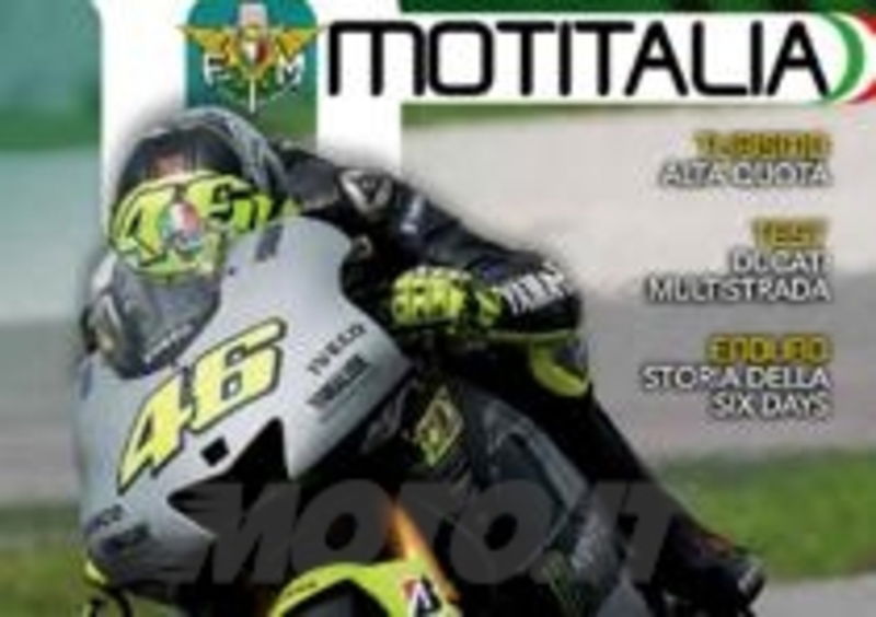 La copertina dedicata a Valentino Rossi
