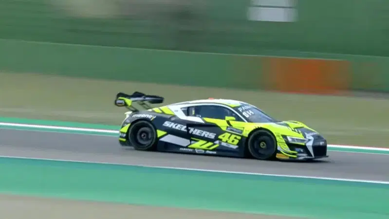 Valentino Rossi, 17&deg; a Imola con l'Audi nel GT World Challenge [VIDEO]