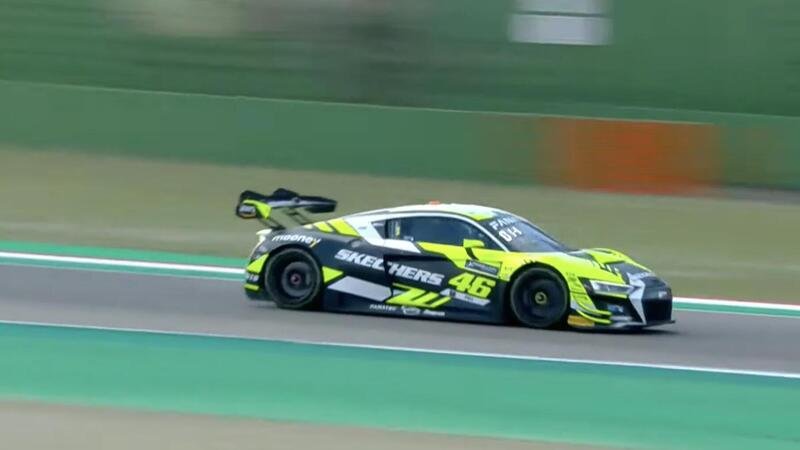Valentino Rossi, 17&deg; a Imola con l&#039;Audi nel GT World Challenge [VIDEO]