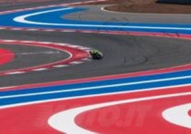 Valentino Rossi sulle veloci chicanes del tracciato di Austin
