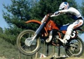 Lechien su Honda nel 1985
