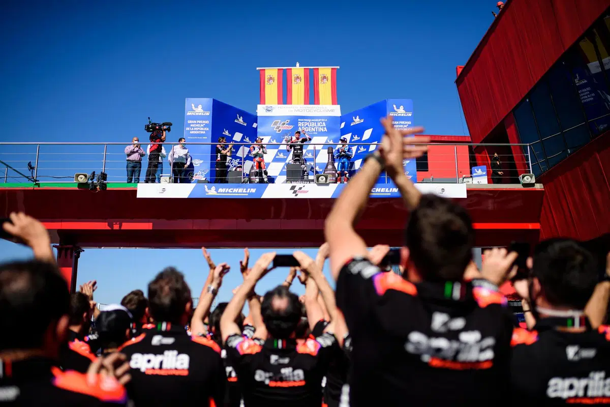 LE PIÙ BELLE FOTO DELLA VITTORIA DI APRILIA IN ARGENTINA