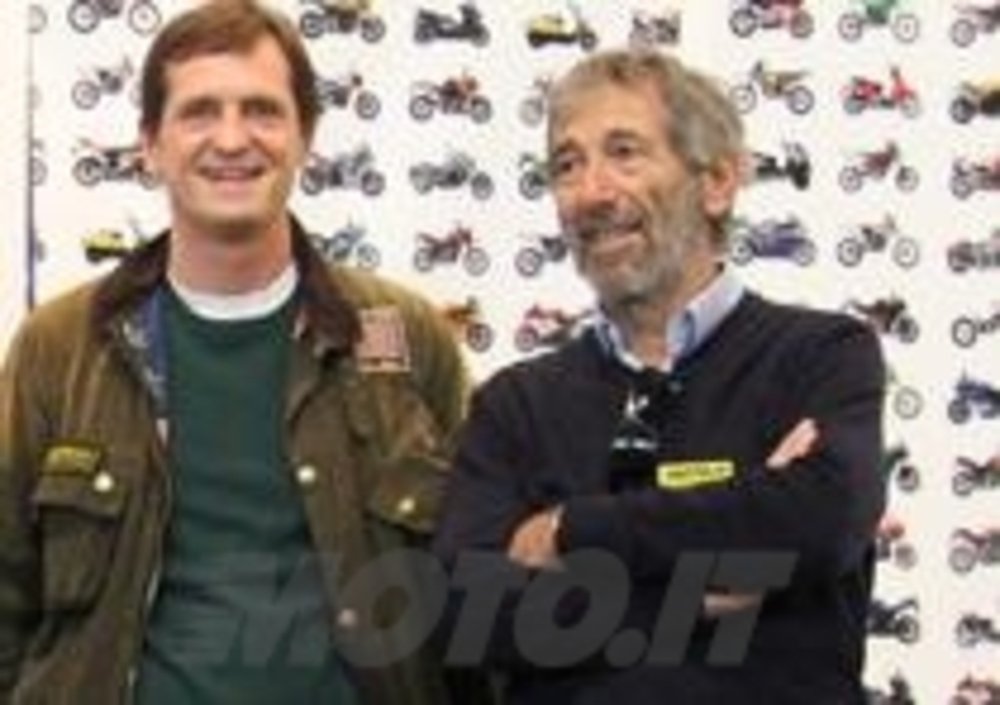 Paolo con Nico Cereghini allo stand di Moto.it (EICMA 2012)
