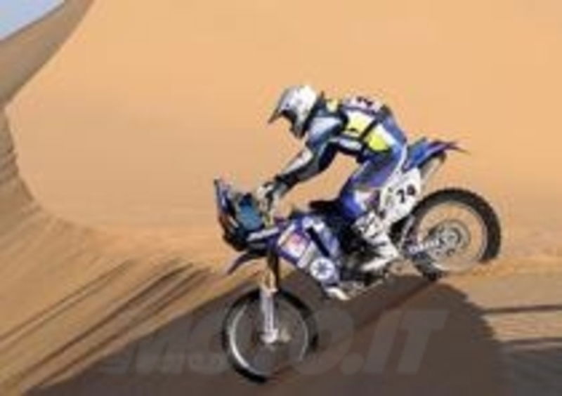 Paolo Sabbatucci in sella alla Yamaha 2WD
