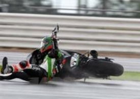 La scivolata di Sykes durante la Superpole 
