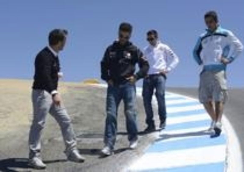 Michele Pirro, Danilo Petrucci, Mattia Pasini e Loris Capirossi
