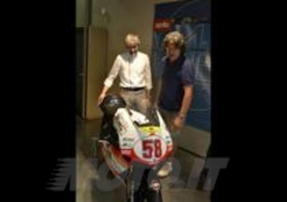 Paolo Simoncelli e Gigi Dall&#039;Igna con la RSA 250 di Marco
