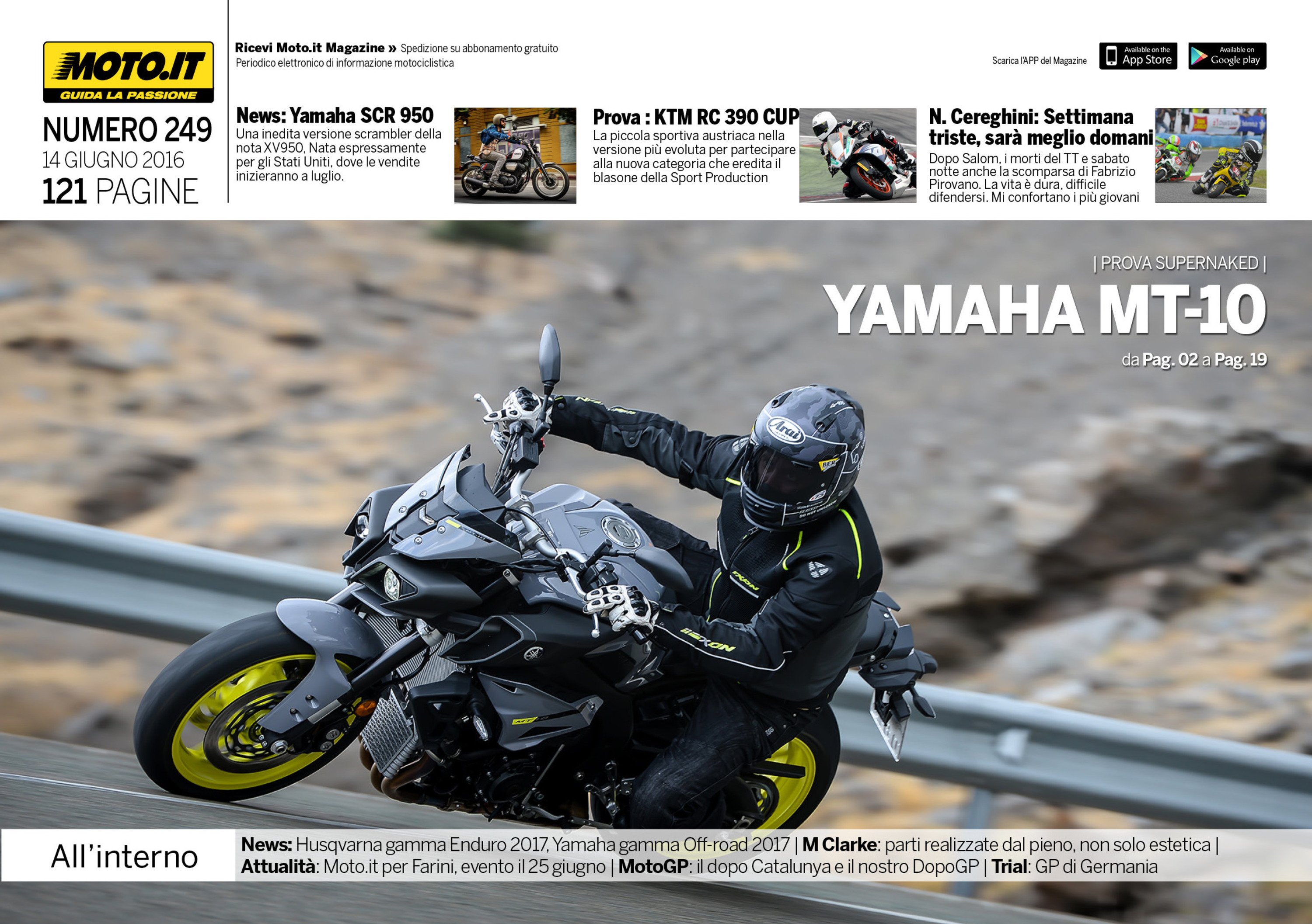 Magazine n&deg;249, scarica e leggi il meglio di Moto.it 