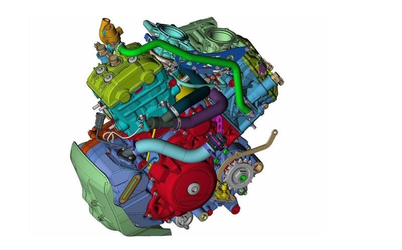 Un motore V2, molto KTM, registrato da Qianjiang. Per Benelli?