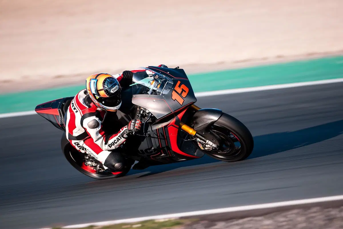 MotoGP: la Ducati MotoE gira a Vallelunga [VIDEO]