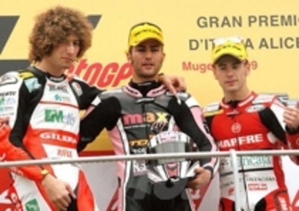 Simoncelli e Bautista sul podio del GP d&#039;Italia
